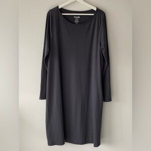 Wool& Rowena Swing Dress XL Long Iron Grey (merino wool)